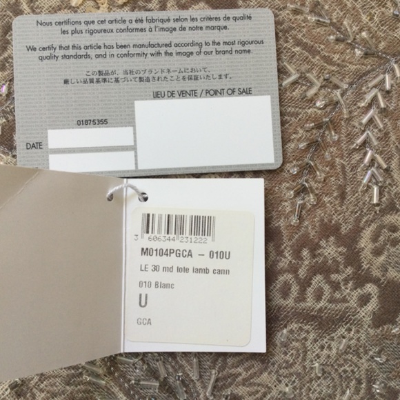 Christian Dior Handbag Blanc Lambskin - Picture 9 of 9